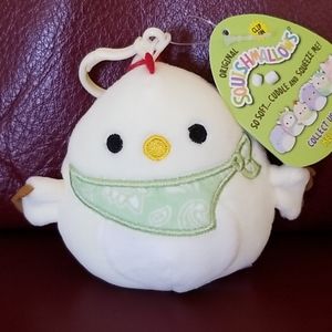 NEW Todd the Chick w/bandana Squishmallow Clip 3.5”